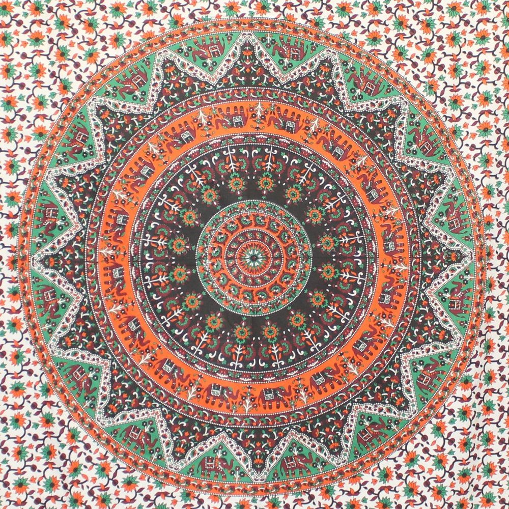 Mandala Tapestry (Orange)